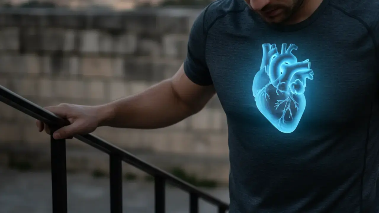 Imagem que representa a fadiga e o cansaço físico sem explicação como um sinal de alerta para possíveis problemas cardíacos, enfatizando a importância do diagnóstico.